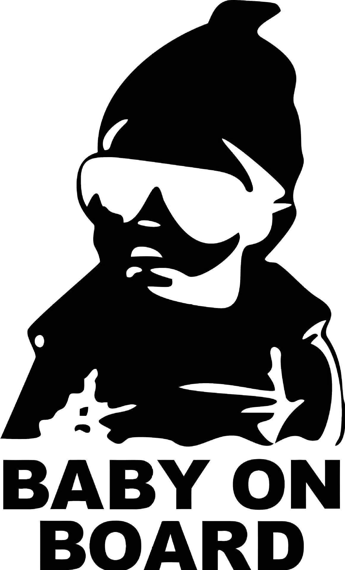 Cute Baby on Board Reflective Car Sticker for Girls