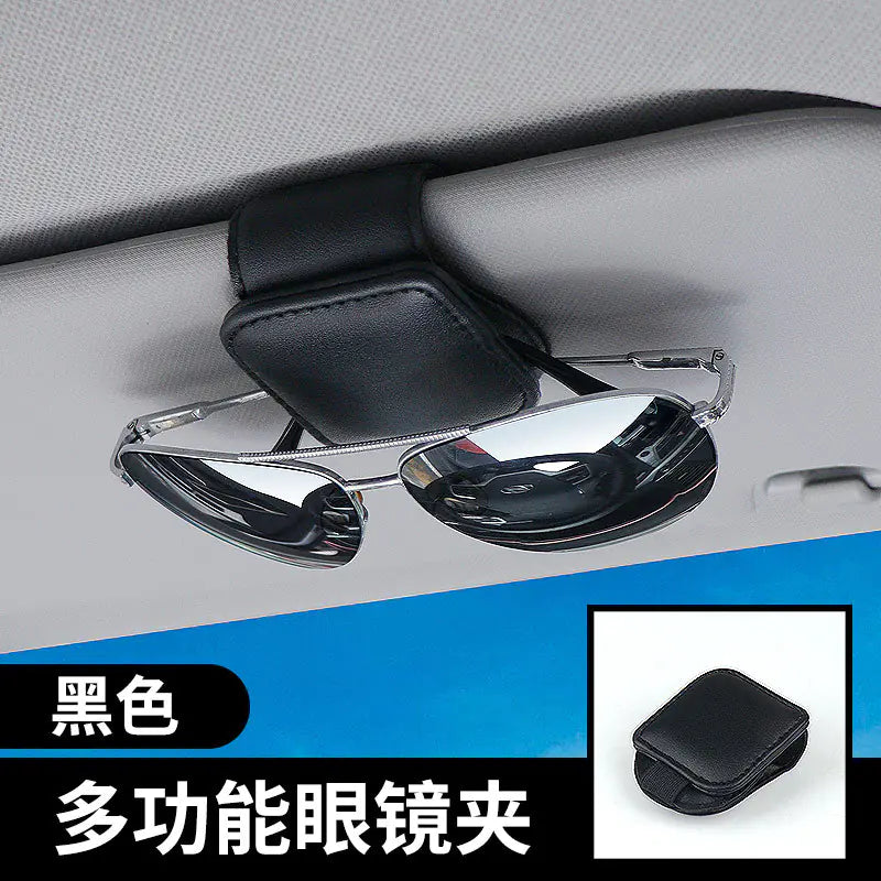 Car Sunglasses Clip Holder with Multifunctional Design
