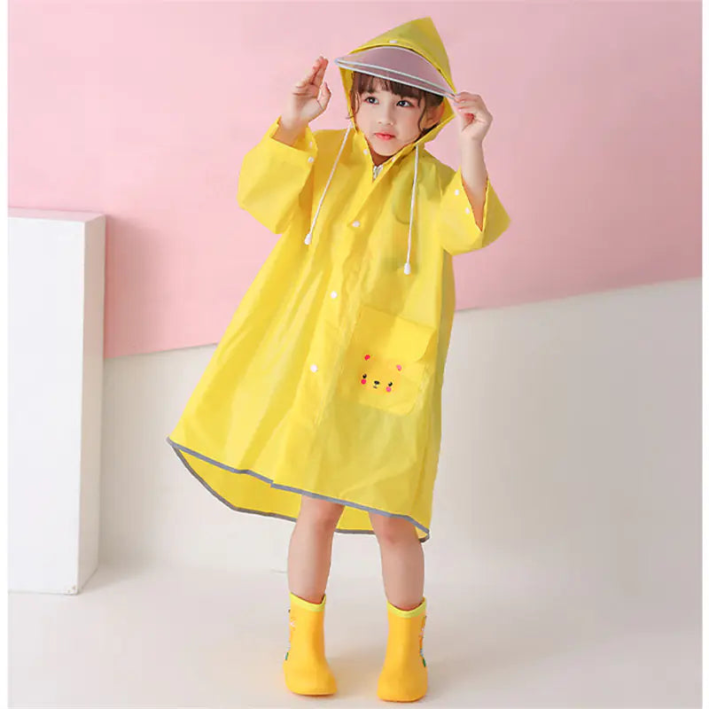 Cute Waterproof Raincoat for Kids - Outdoor Travel Gear