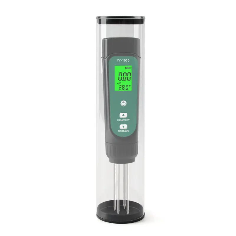 Portable Backlit 3-in-1 Soil Detector with EC Display