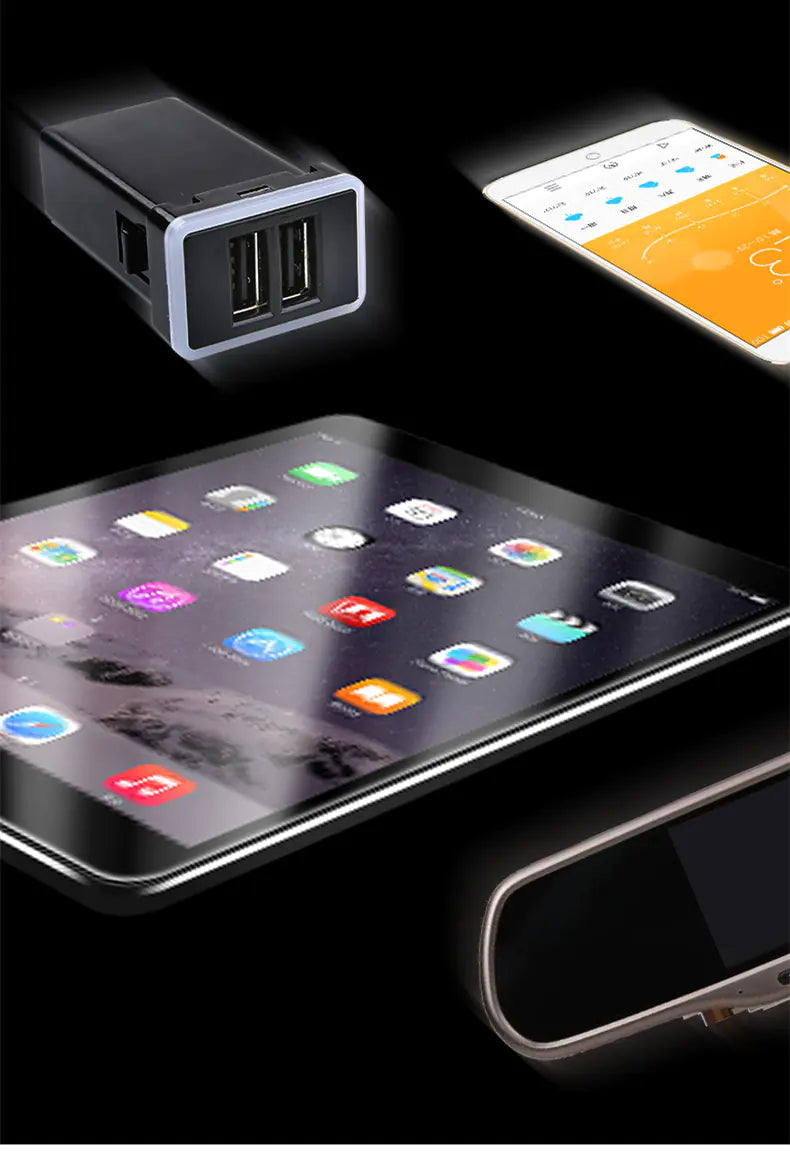 Dual USB Car Charger QC3.0 for Honda Models