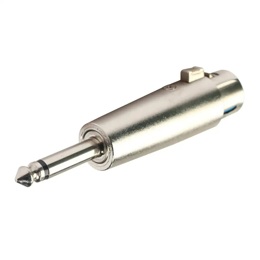 3PIN XLR Female To 1/4" 6.35mm Mono Male Plug Audio Cable Microphone Mic Adapter