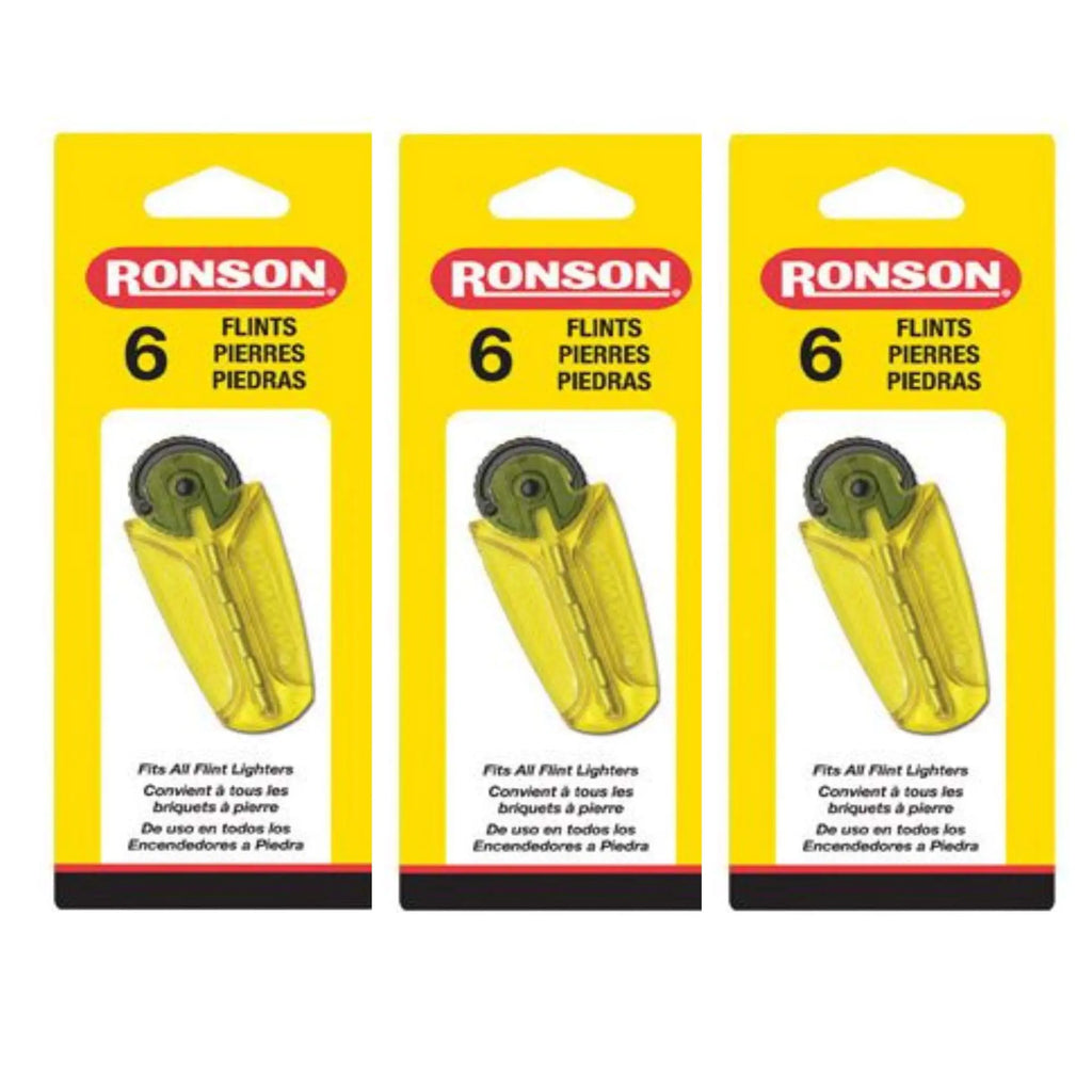 Ronson 1206-144 6-Flint 3 Pack