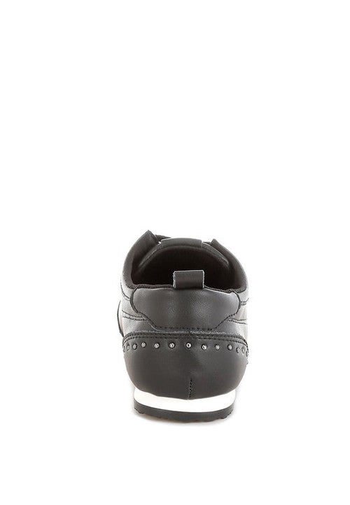 Odaya Studded Real Soft Leather Sneakers