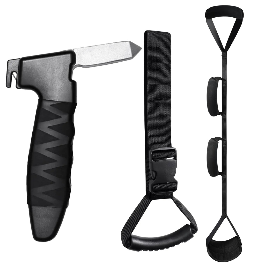 Car Door Handle for Elderly Car Handle Assist Portable-Supporting Handle for Seniors and Handicapped- Standing Mobility Aid Tool Kit for Elderly with Leg Lifters Getting Legs in and Out of Car