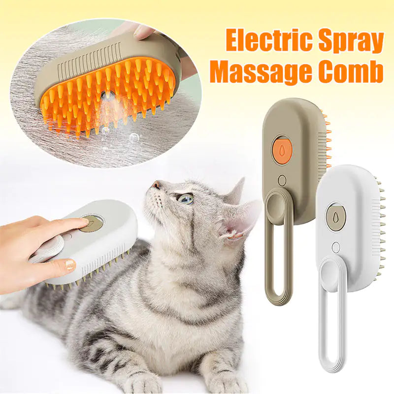 Cat Steam Brush Steamy Dog Brush 3 In 1 Electric Spray Cat Hair Brushes For Massage Pet Grooming Comb Hair Removal Combs Pet Products (Deactivated as recommended by ZCT)