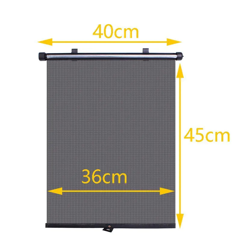 Automotive Mesh Roller Sunshade for Summer Use
