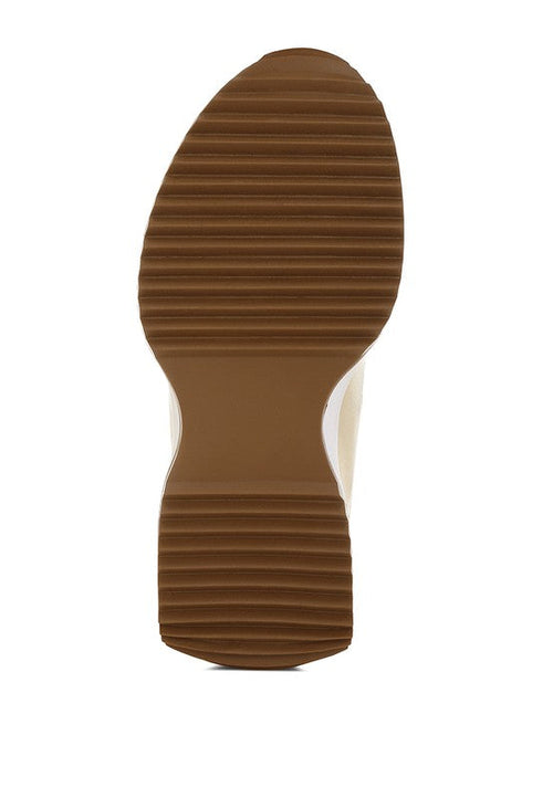 Mujori Metallic Pleather Studded Sneakers