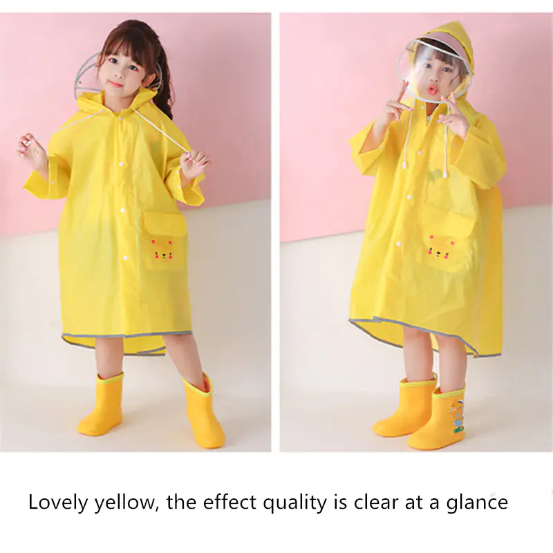 Cute Waterproof Raincoat for Kids - Outdoor Travel Gear