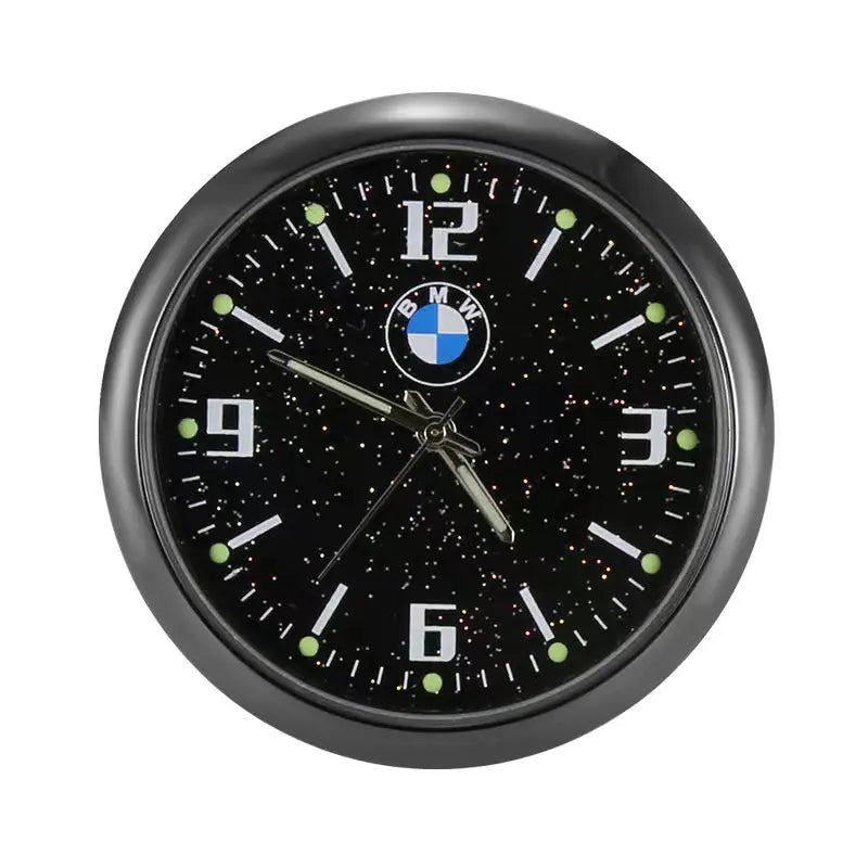 Car Dashboard Starry Night Clock - Quartz Timepiece