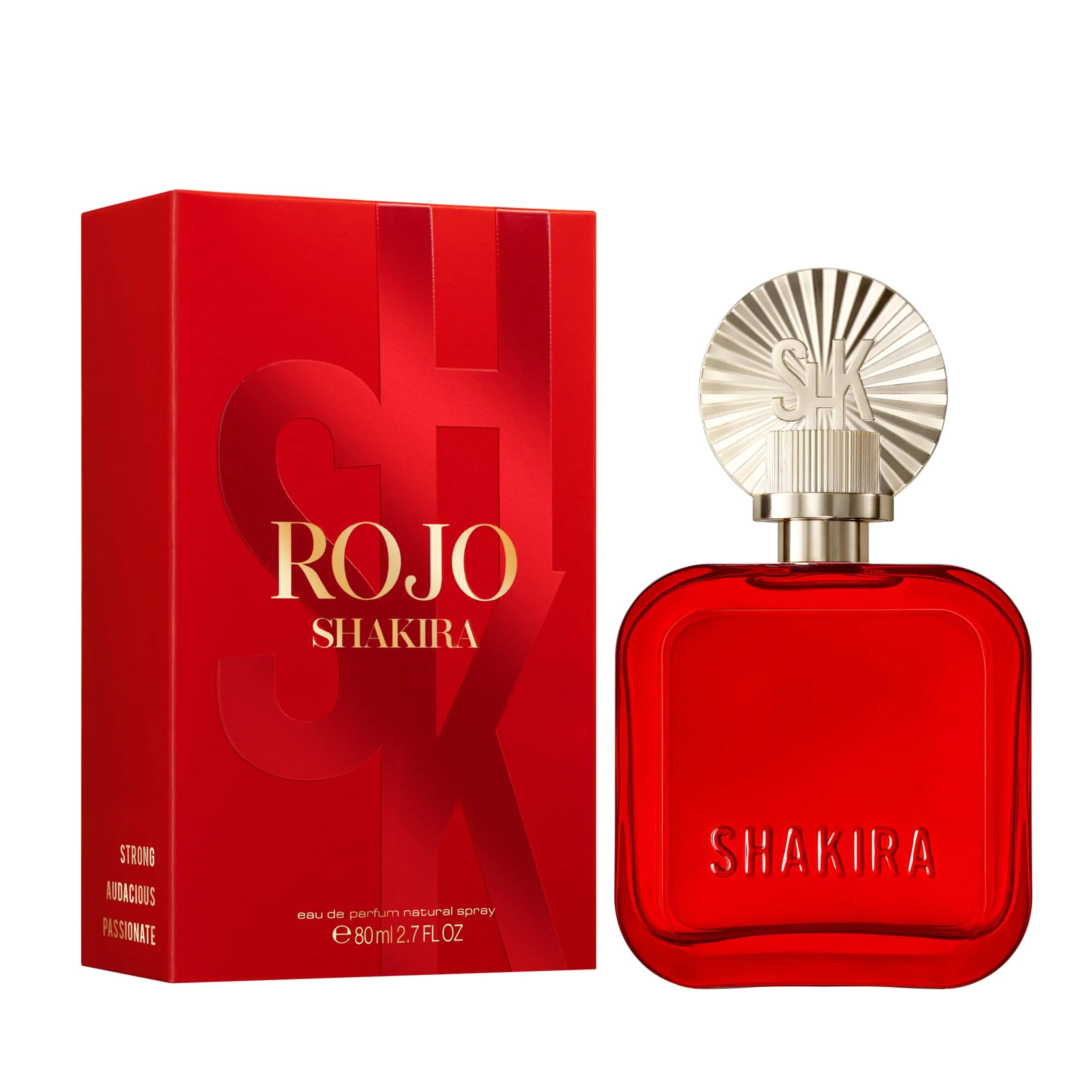 Shakira Perfumes - ROJO Eau de Parfum For Women - Long Lasting - Powerful Sensual and Charming Scent - Floral Spicy and Amber Notes - Ideal for Day Wear - 2.7 Fl. Oz