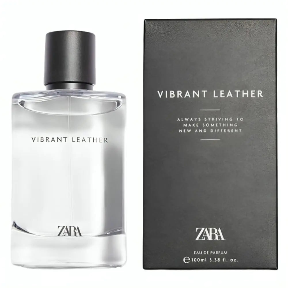 Zara Vibrant Leather EDP Eau De Parfum Cologne for Men 100 ML (3.38 FL. OZ)