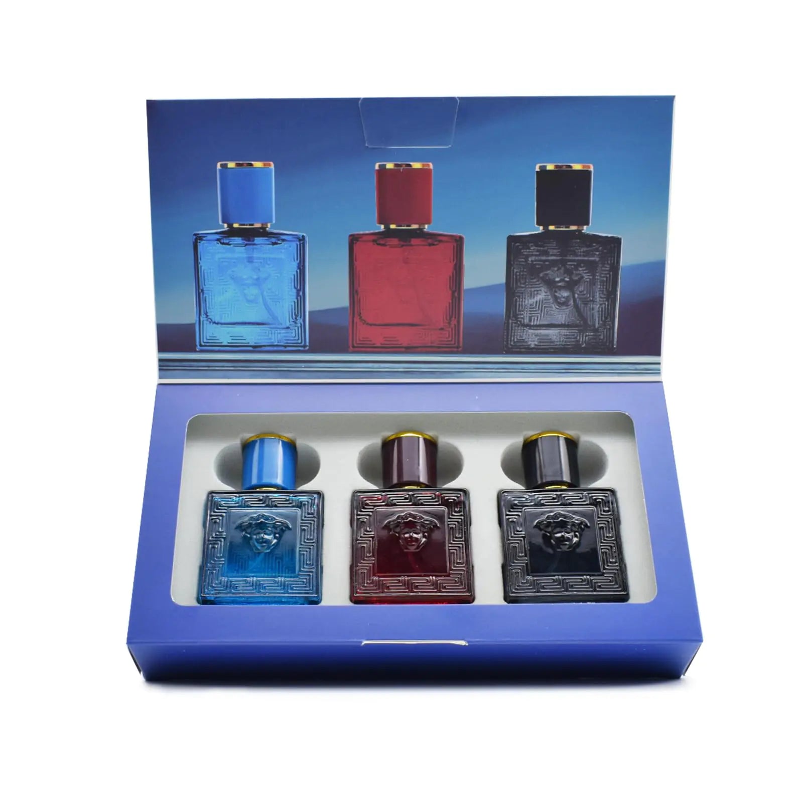 Cosalata Imagination cologne for men 3-Piece Fragrance sampler pack Set for Men Orange & Lasmine & Vanilla Notes Individually Travels-Size 30ml Eau De Parfum