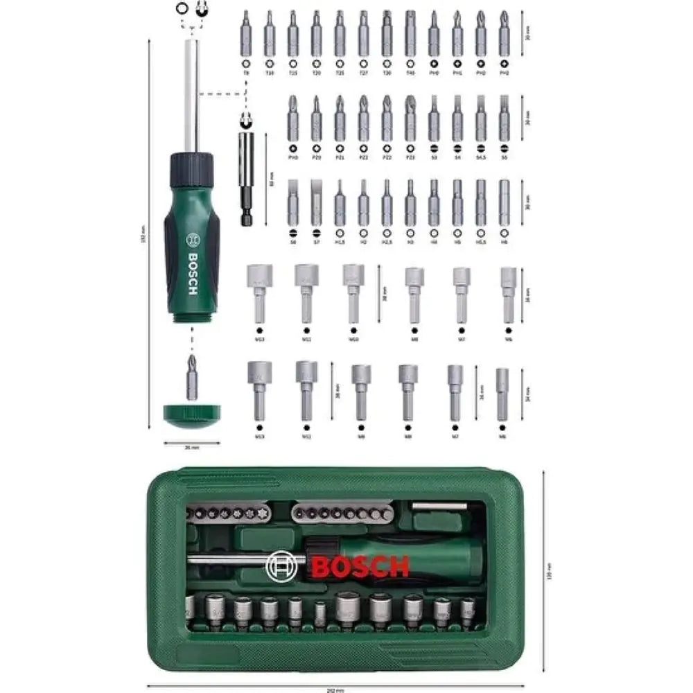46 pieces Bosch Screwdriver