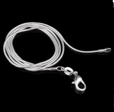 Trendy Silver Plated Snake Chain Necklace (Factory Supply)