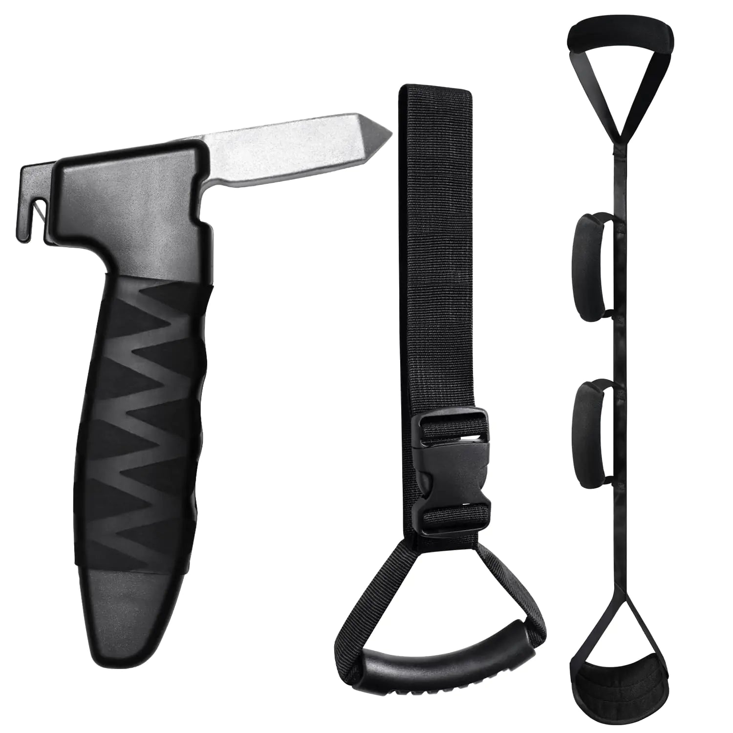 Car Door Handle for Elderly Car Handle Assist Portable-Supporting Handle for Seniors and Handicapped- Standing Mobility Aid Tool Kit for Elderly with Leg Lifters Getting Legs in and Out of Car