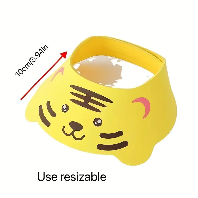 Cartoon Baby Shower Cap for Water Protection (1pc)