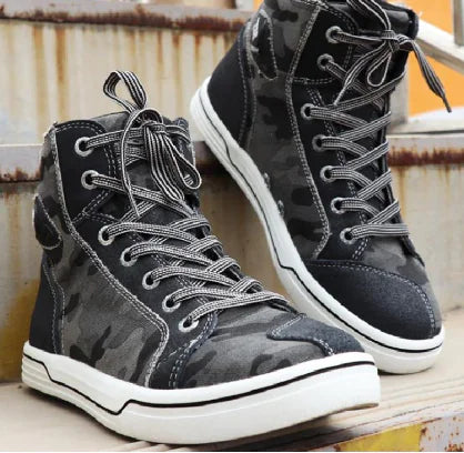 Men's Motorcycle Casual Riding Short Boots