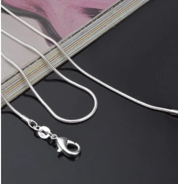 Trendy Silver Plated Snake Chain Necklace (Factory Supply)