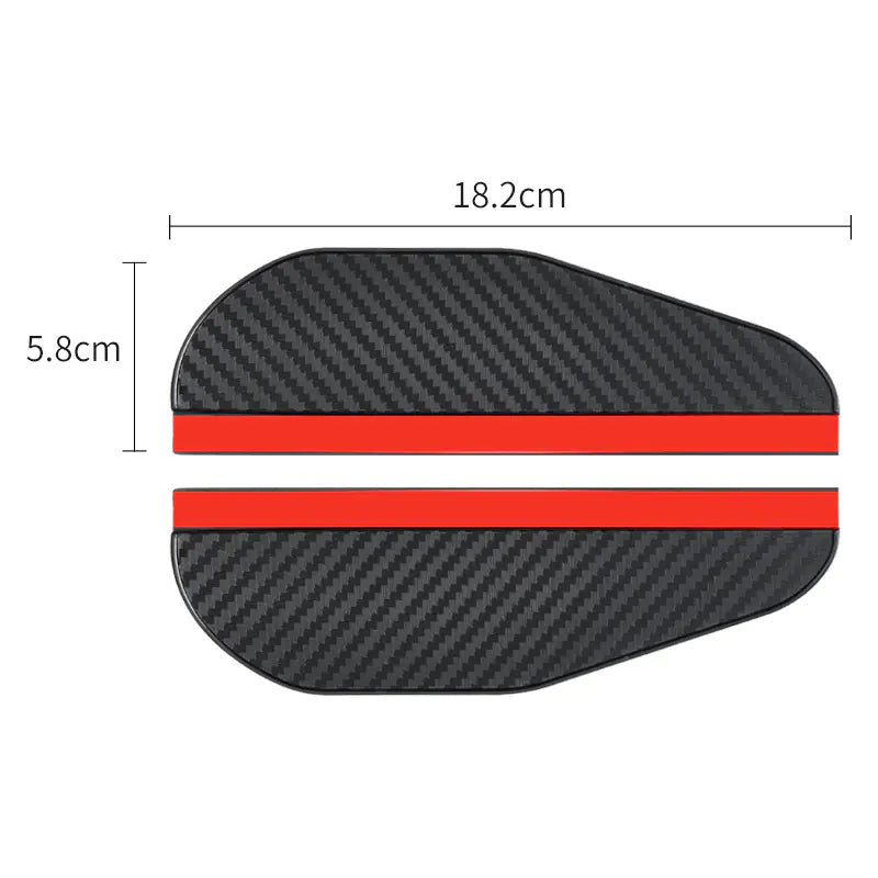 Universal Carbon Fiber Rain Shield for Car Mirrors