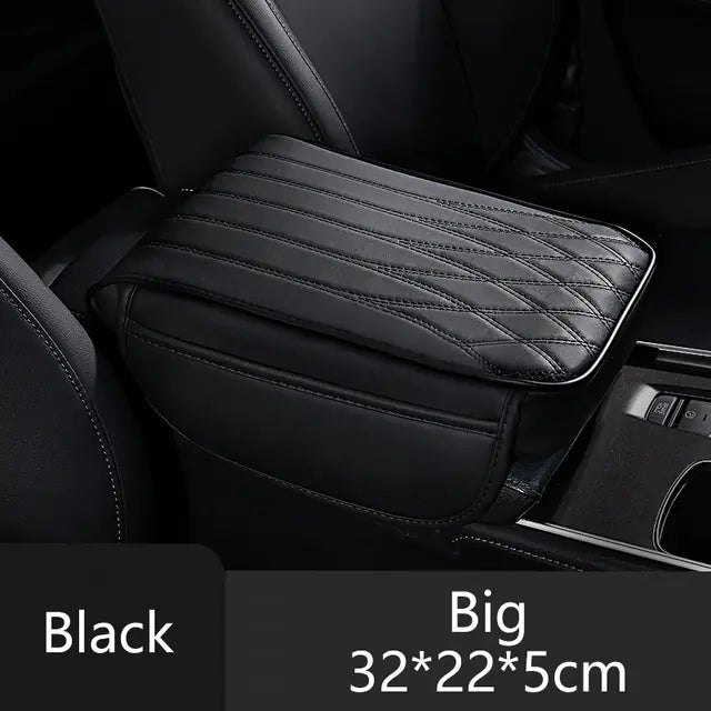 Universal Leather Memory Foam Car Armrest Cushion Support