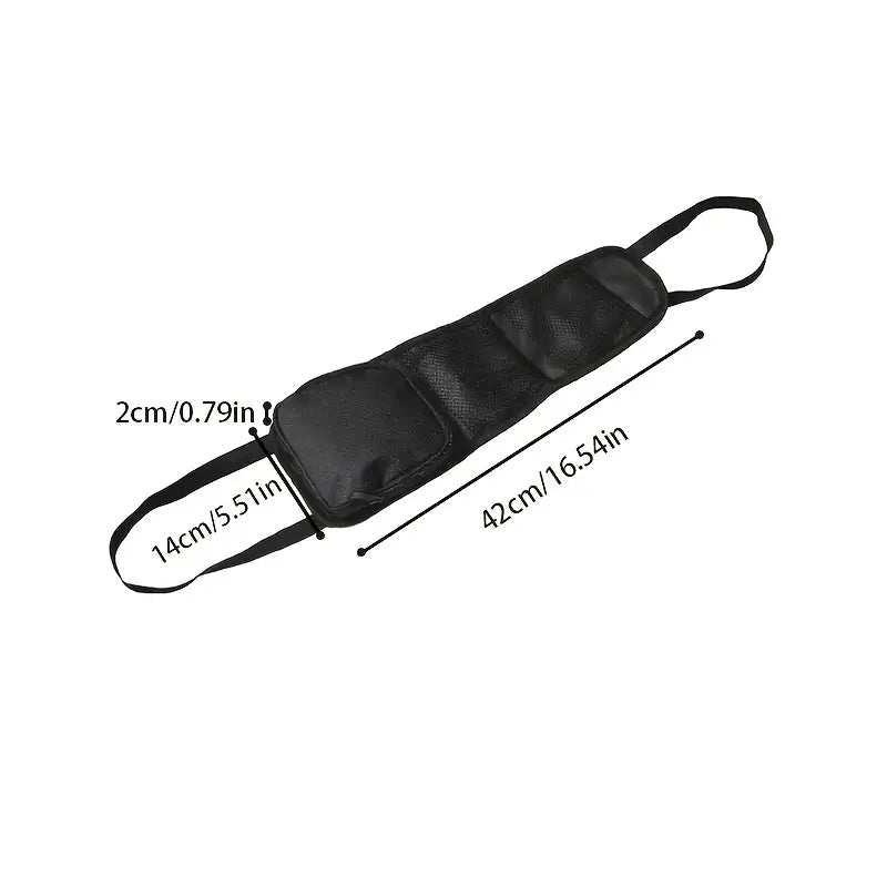 1pc Multi-Pocket Car Seat Organizer with Drink Holder