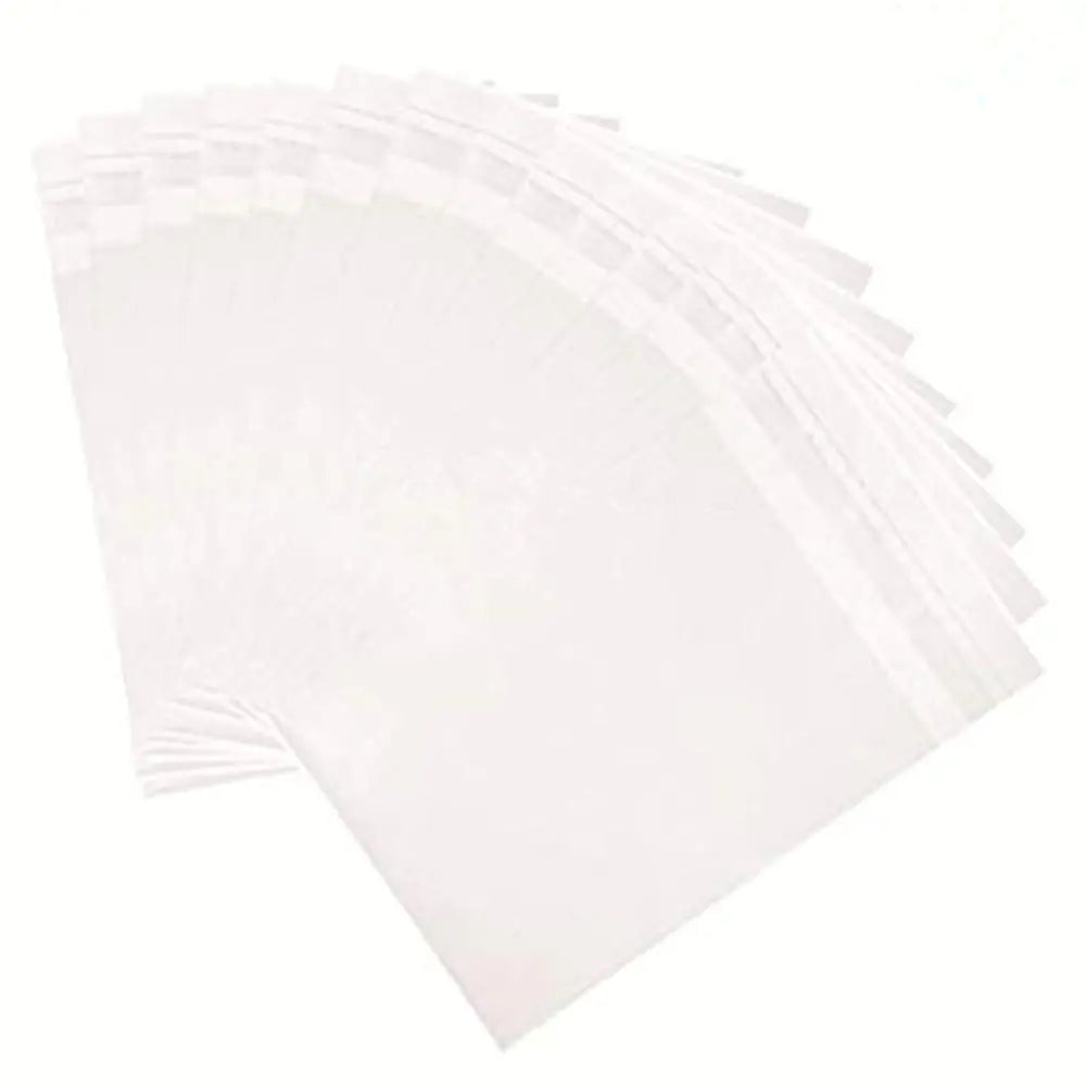 5 x 7-inch Crystal Clear Resealable Cello Cellophane Bags for Candy Cookies Cards Pack of 100.