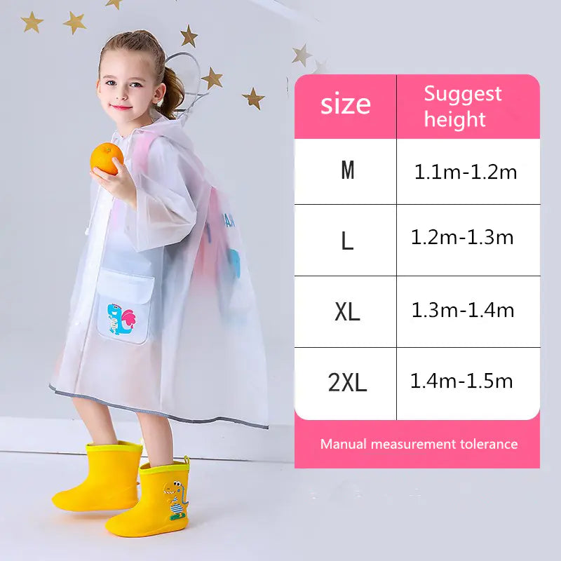 Cute Waterproof Raincoat for Kids - Outdoor Travel Gear