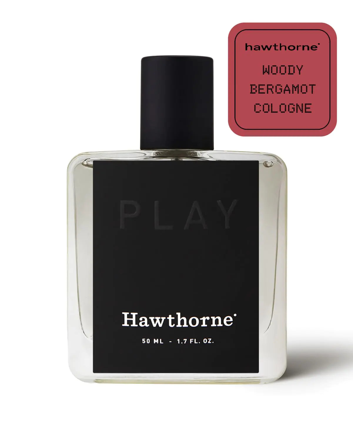 Hawthorne Woody Bergamot Cologne. The Mature Scent of Crisp Fall Air Layered With Sophisticated Notes of Cranberry Incense and Sandalwood. 1.7 Fl Oz.