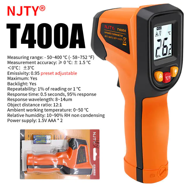 Digital Infrared Thermometer -50~600℃ Pyrometer Gun