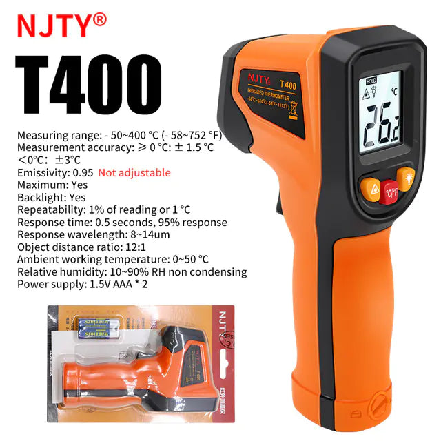 Digital Infrared Thermometer -50~600℃ Pyrometer Gun