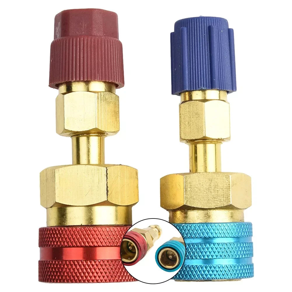 Quick Coupler Adapter Fits Car R1234YF to R134A  A/C High Low Side Conversion Kit