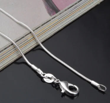 Trendy Silver Plated Snake Chain Necklace (Factory Supply)